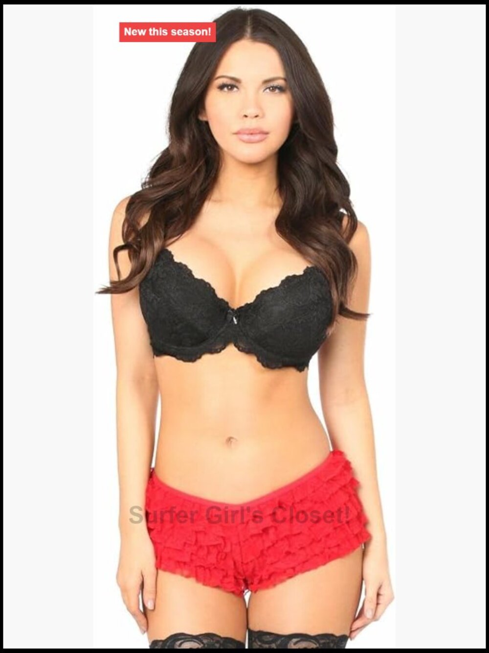 Daisy Corsets Lace Ruffle Panty Low Rise Boy Shorts